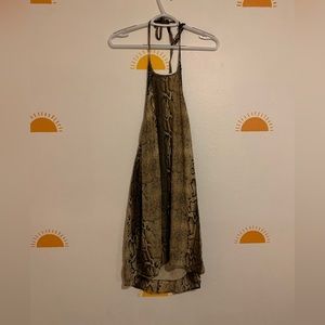 Wildflower Backless Snakeskin Dress